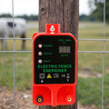 Livestock High Voltage Pulse Controller Voltage Display 10KM High-decibel Alarm Waterproof Electric Fence Energizer LCD