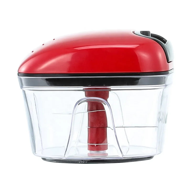 Kitchen Accessory Hand Speedy Vegetable Cutter Manual Pull Chopper Made of Durable PP Plastic