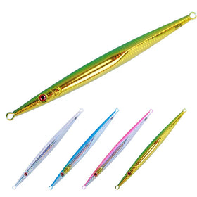 WEIHE Luminous Lead Fish 300g 350g 400g Deep Sea Metal Jig Fishing Lure Speed Vertical Jigging Bass Bait Jigbait Spoon