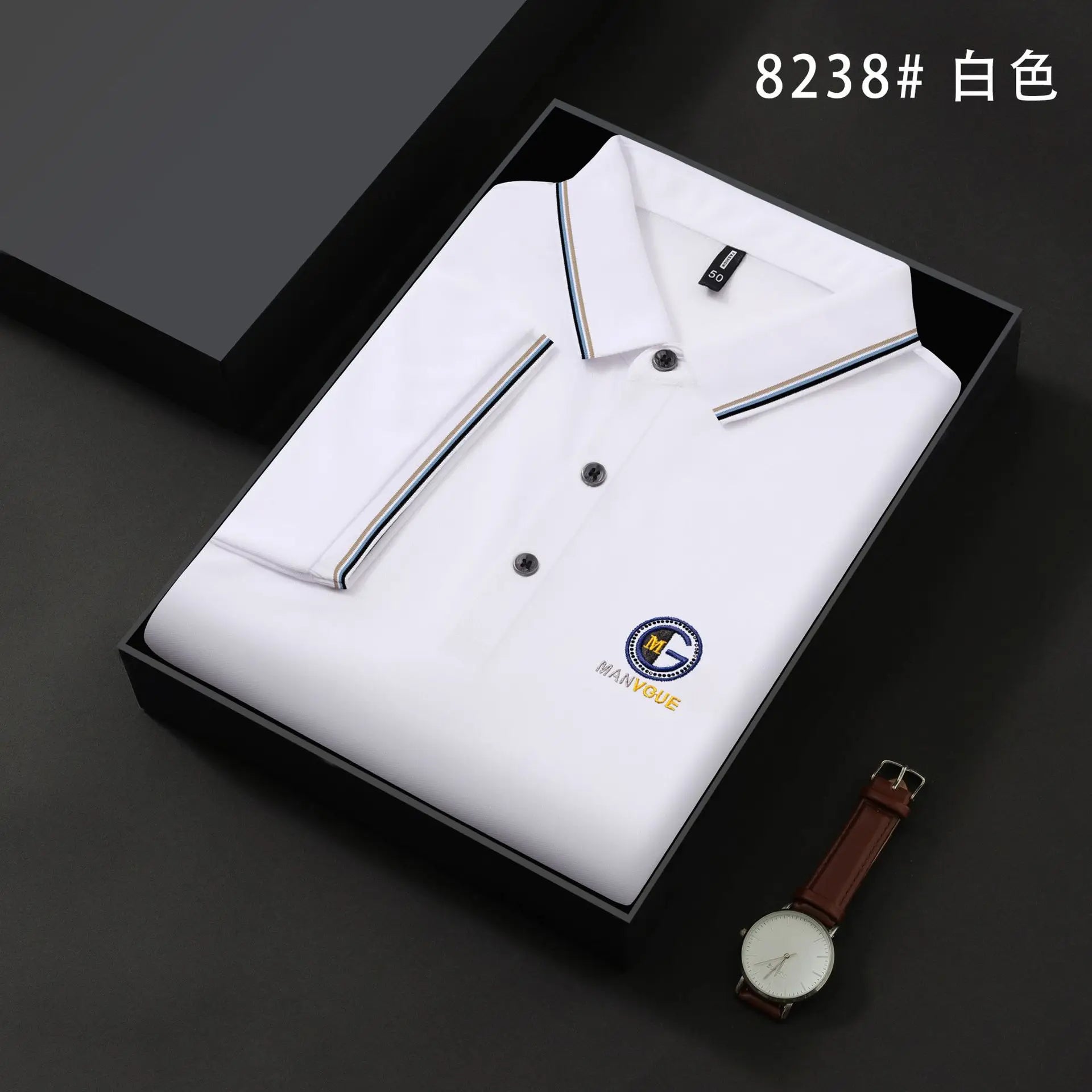 High-end Unisex Solid Knitted Formal for Shirt Summer Business Slim Quick Dry Short Sleeve