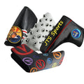 Wholesale OEM Magnetic PU Leather Embroidery Golf Putter Club Head Cover