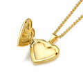 Trendy Open Heart Stainless Steel Pendant Necklace Heart Paired Custom Pendant Necklace Gold Plated Heart Necklace for Women