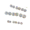 2026 Luxury 18K Gold Plated 925 Sterling Silver Women's Stud Earrings Classic Screw Back 1ct & 2ct VVS Moissanite Diamond
