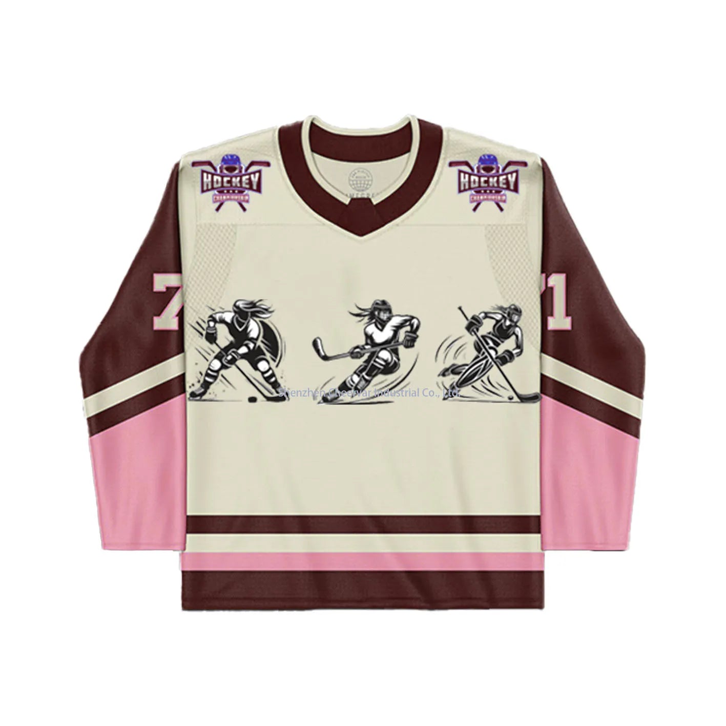 Embroidery Applique Ice Hockey Jersey Custom Ice Hockey Wear Men Blank Ice Hockey Jerseys