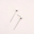 925 Silver square Stud Earrings for Women Elegant Wedding Jewelry 2021