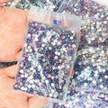 Purple Red AB /1400 PCS Glitter Rhinestone Ss6-ss30 Flat-Back Non HotFix 3D Glass Nail Art DIY Round Crystal Manicure Diamond