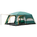 8-10 Person Family Camping Tent Size 14' X 10' X 78" 4 Season 2 Rooms 1 Living Room Waterproof Outdoor Tent MegaBDM