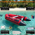 Heat Weld Process Solarmarine 4 Person Air Mat Floor Inflatable Speed Boat High Quality Speed Rescue Boat for Using in Sea Water