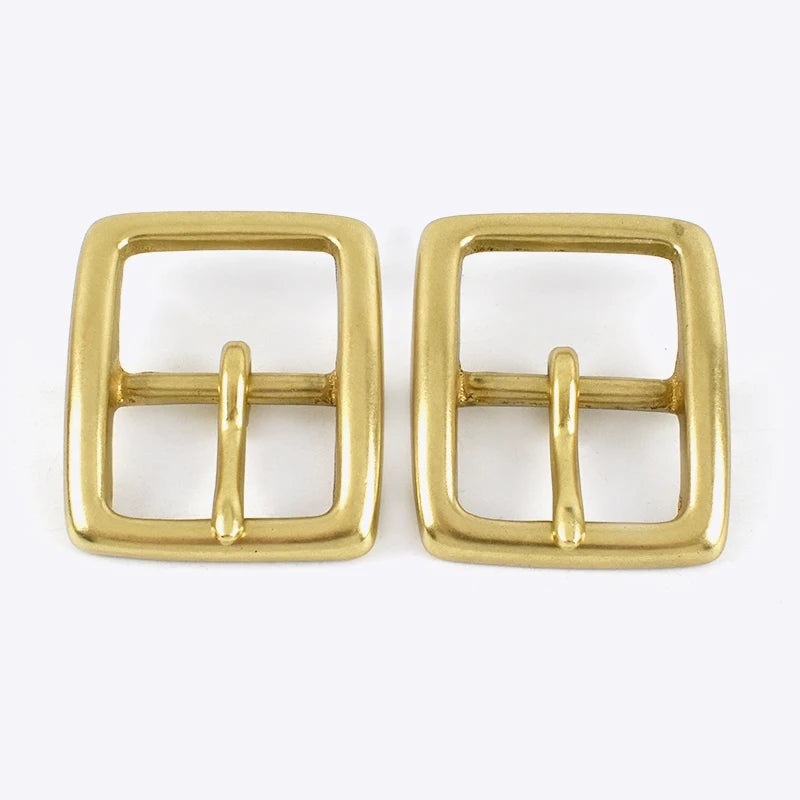 Meetee LCH-134 30mm Brass Square Pin Buckles Leather Belt Accessories for Jeans Belt Buckle