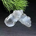 Wholesale Natural Gypsum Ox-Shaped Bowl Models Healing Crystal Craft Sculptures Handicrafts Mascots Crystal Gifts