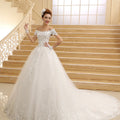 Guangzhou Auyan Thin Shoulder Long Tail Bride Wedding Dress Wedding Luxury Classic Ball Dresses for Women Party New 2024