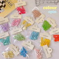 Set of 5 Colorful Candy Color Hairpins 5cm Sweet and Cute Metal Hair Clip Accessories for Girls Headdress