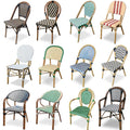 Cheap Outdoor Furniture Garden Rope Weave Pe Rattan Arm Dining Chair With Metal Legs Cushion Cafe Patio Outdoor Rattan Chair