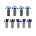 Gr5 T25 Screws Bicycle Bike Disc Brake Cycle Rotor Screws Colorful Torx Head Titanium Bolts