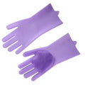 Silicone Reusable Cleaning Gloves 160g Heat Resistant Scrubber Gloves for Housework Kitchen Clean Bathing Car Washing