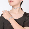 Fashion Jewelry Set Women Wholesale Luxury Dubai Cubic Zirconia Jewelry Set High-end Bridal Casting Jewelry CN3344