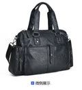 Hot Selling Custom Logo Genuine Leather Unisex Water Resistant Duffle Bag Travel Weekender Overnight Gym Sports Zipper Closure