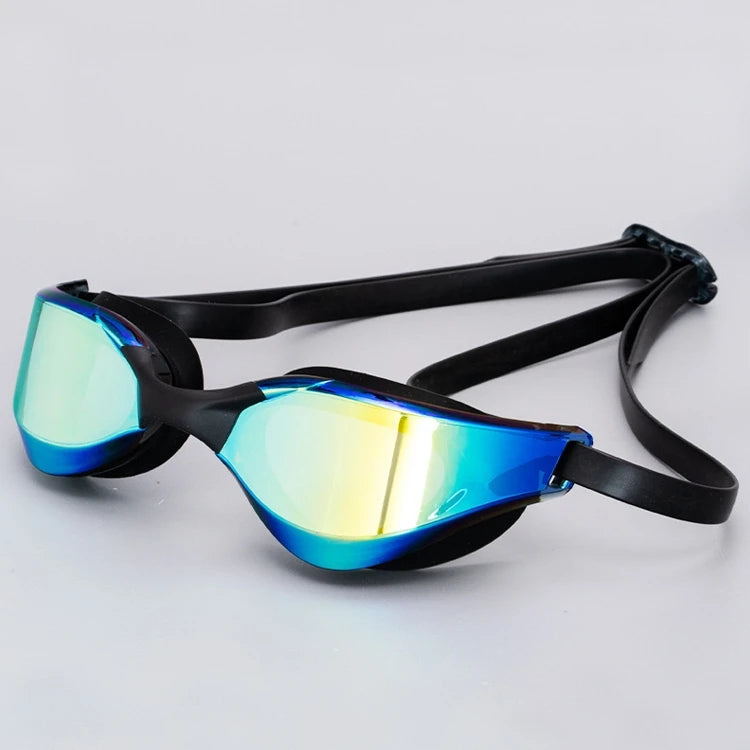 Custom Logo High-Tech Swimming Goggles Eco-Friendly Anti-Fog Silicone Adjustable Adults Myopia Leakproof Safety Glass Design