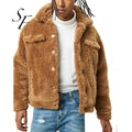 Custom Casual Style Street Wear Fashion Wholesale Mens Faux Shearling Fur Oversize Coats Winter Fleece Jackets for Women