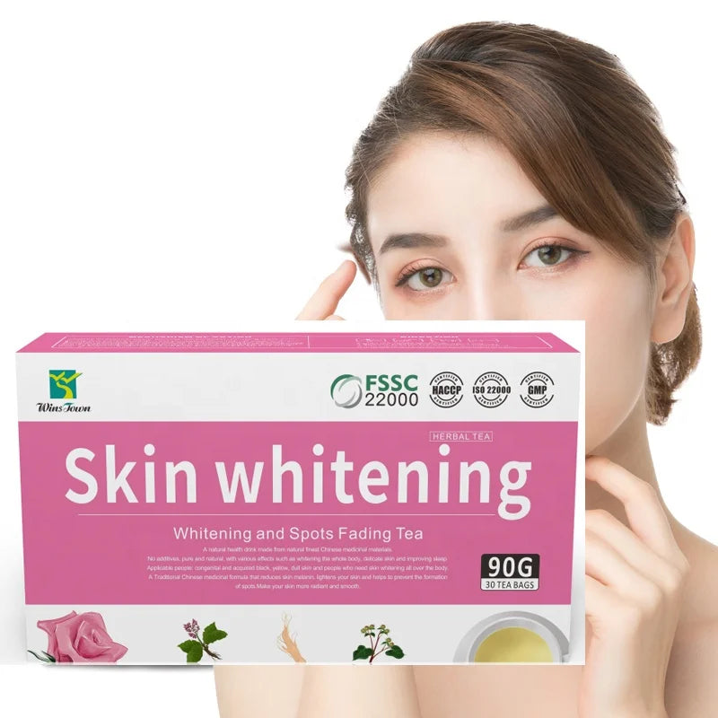 Factory Supply 2023 New Fashion Skin Whitening Beauty Tea Collagen Rose Lemon 7 Days Fruit Flavored Health Tea in Box Packaging