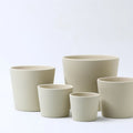 I785 Light Grey Ceramic Flower Pots Artificial Plants Matched Large Pot Various Sizes and Shape Indoor Decoration