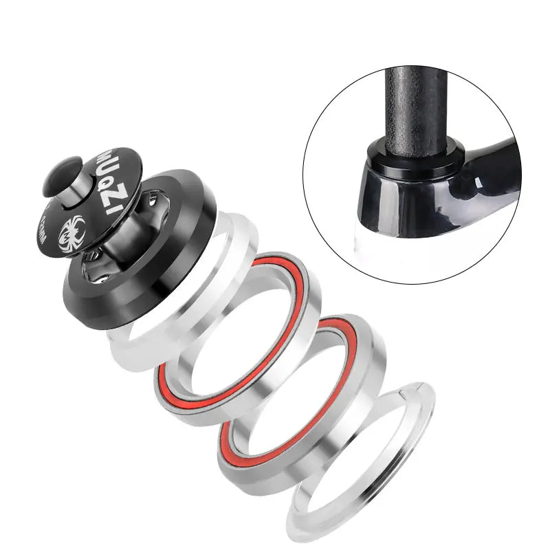 MUQZI 42mm Headset Semi-integrated Mountain Road Bicycle Headset 28.6mm Straight Fork Headset