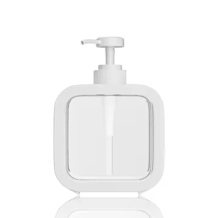 16 oz 500 ml Amber PET Plastic Refillable Pump Dispenser Hand Soap and Body Wash Liquid Soap Bottles with Pump Sprayer Seal