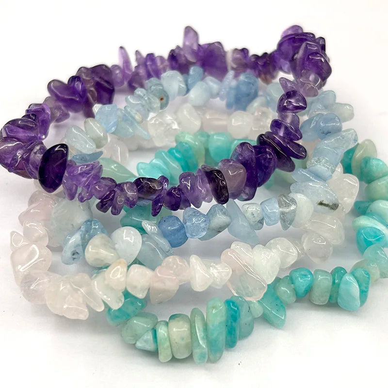 Crystal Chip Beaded Bracelets Bohemian Style Spiritual Gift Unisex