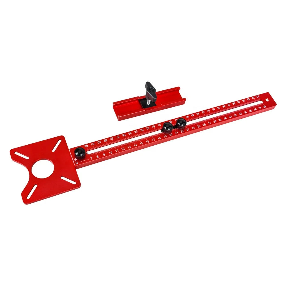 Round Drawing Circle Ruler Adjustable Aluminum Alloy Woodworking Marking Gauge Compass Scriber