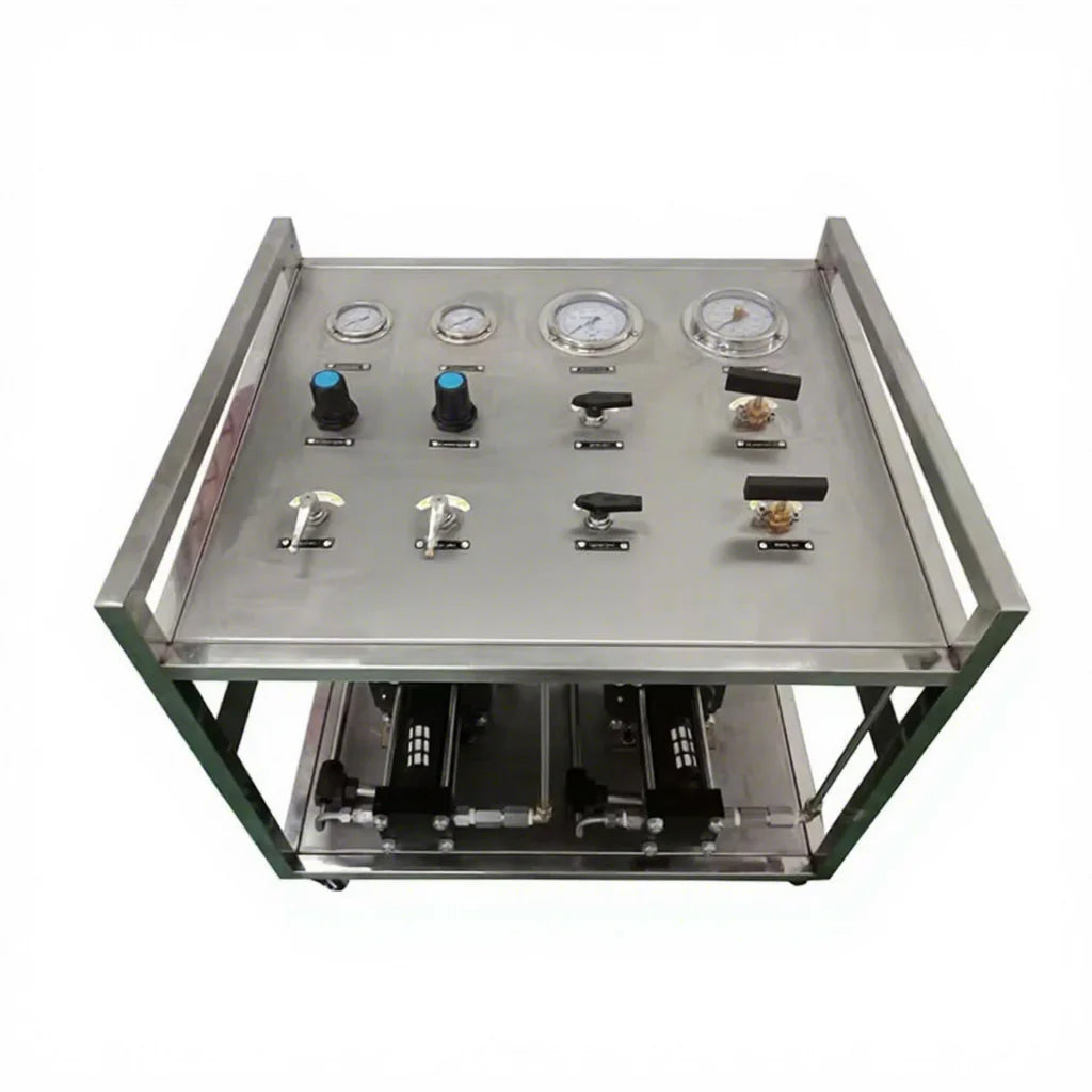 Suitable Transferring Gases Across Industries Pneumatic Air-Driven Oxygen Gas Pressure Piston Booster System