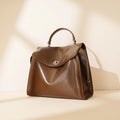 Genuine Leather Luxury Women's Casual Tote Cotton Lining Custom Logo Business Zipper Closure Portable Laptop Bag Shoulder Strap