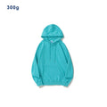 300g Unisex High Quality Hoodies 80% Cotton Terry Fabric Casual Autumn Customized Logo Embossed Print Solid Puff Pullover Loose MegaBDM