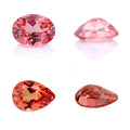 Lab Created Sapphire Pink Multiple Cut Synthetic Gemstone Padparadscha Sapphire Pink Lab Grown Sapphire