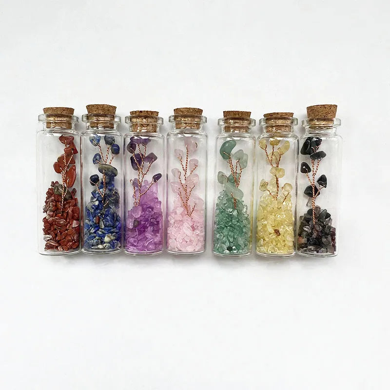 Wholesale Crystal Crafts Drifting Wishing Bottle Crystal Tree for Home Decoration