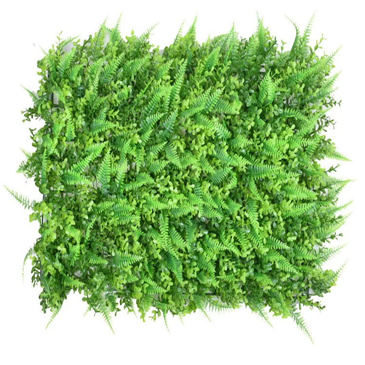 Hot  Sale  60x40cm (23.62"x15.75") Mixed Pteris Artificial Green Plant Wall for Home Background Decoration