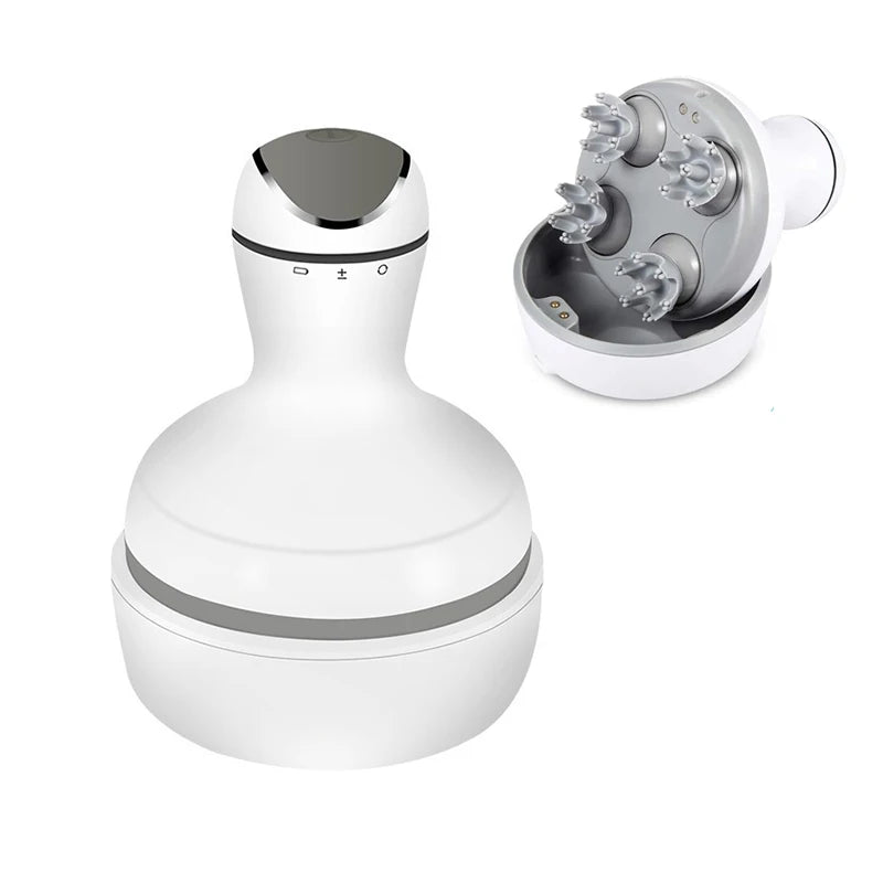 Electronic ABS Machine with Vibrating Silicone Electric Hair Shampoo Brush Scalp Head Massage