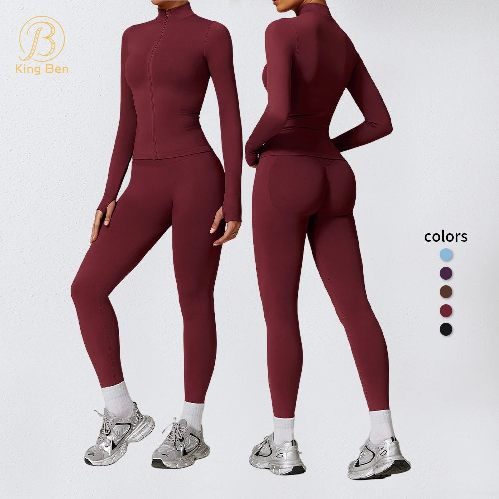 Custom Blank Women Crop Top High Quality Butt Lift Leggings Wholesale Women Gym Clothing Fitness Yoga Set Yoga Leggings