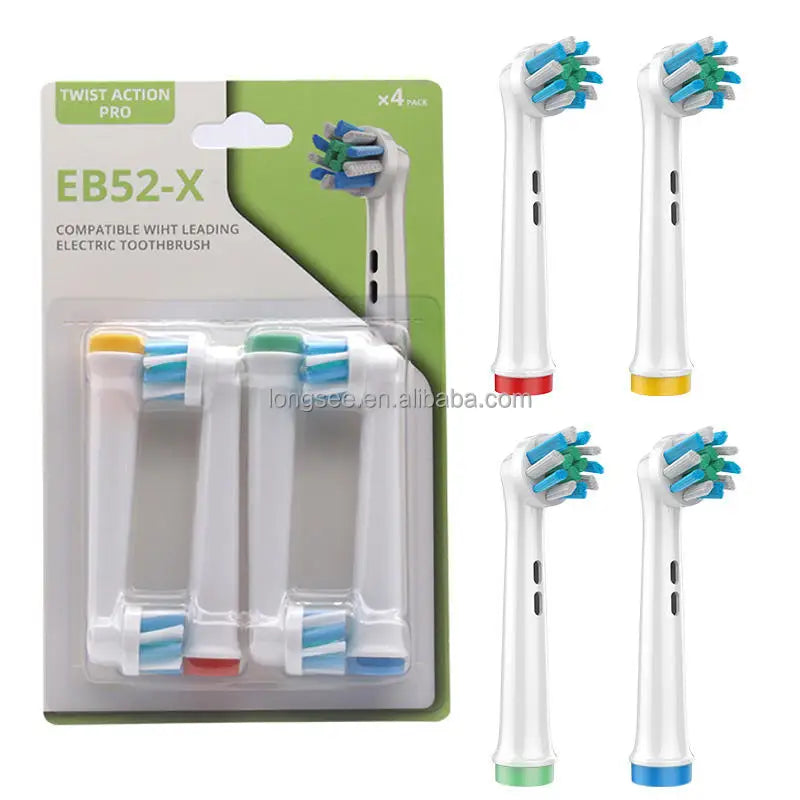 EB52-X High-end Electric Household Spare Oral Brushes Patent Sets Replaced Sonic Toothbrush Heads Nylon Soft Bristles Stainless