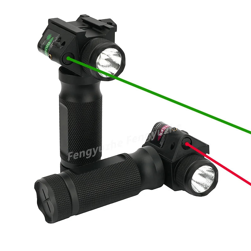 Hot Sale OEM ODM 200 Lumens 20mm Base Mount Tactical Red Laser Scope LED Flashlight Combo With Handle MegaBDM