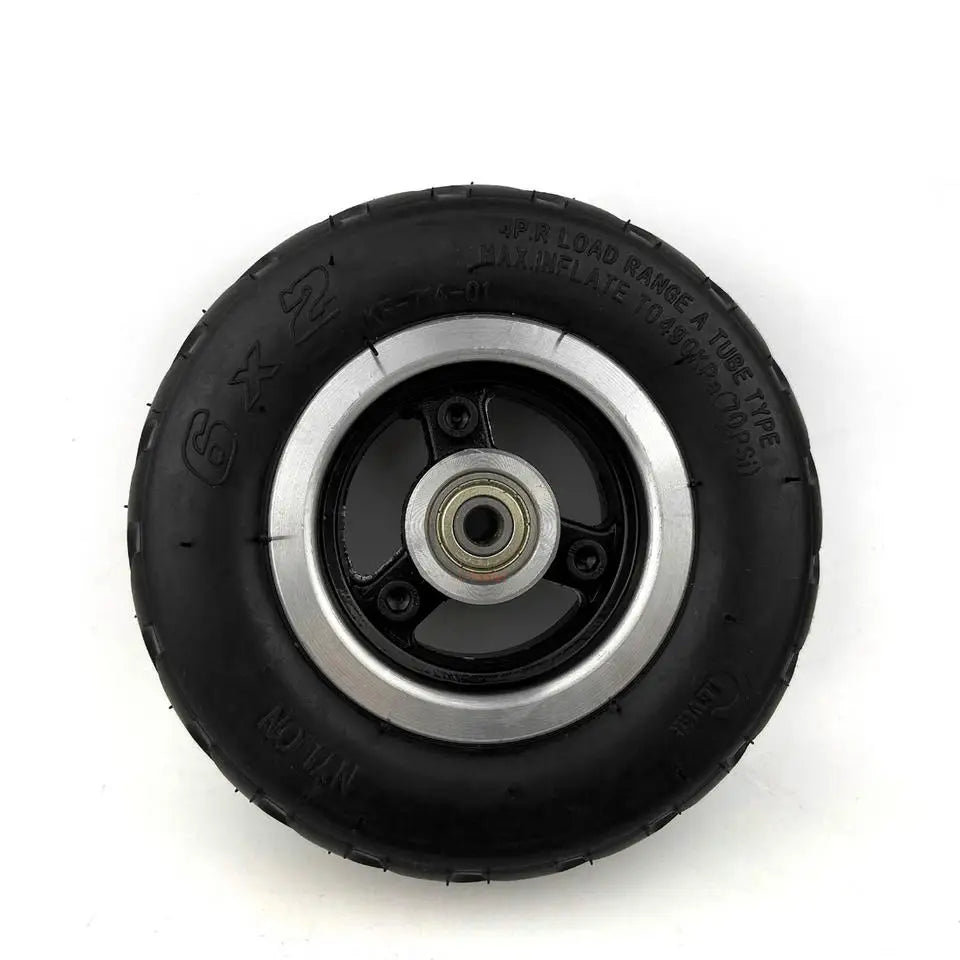 6x2 Solid Wheel Tire Filled by Polyurethane Foam That Without Inner Tube 6x2 Inch Solid Rubber Airless Wheel