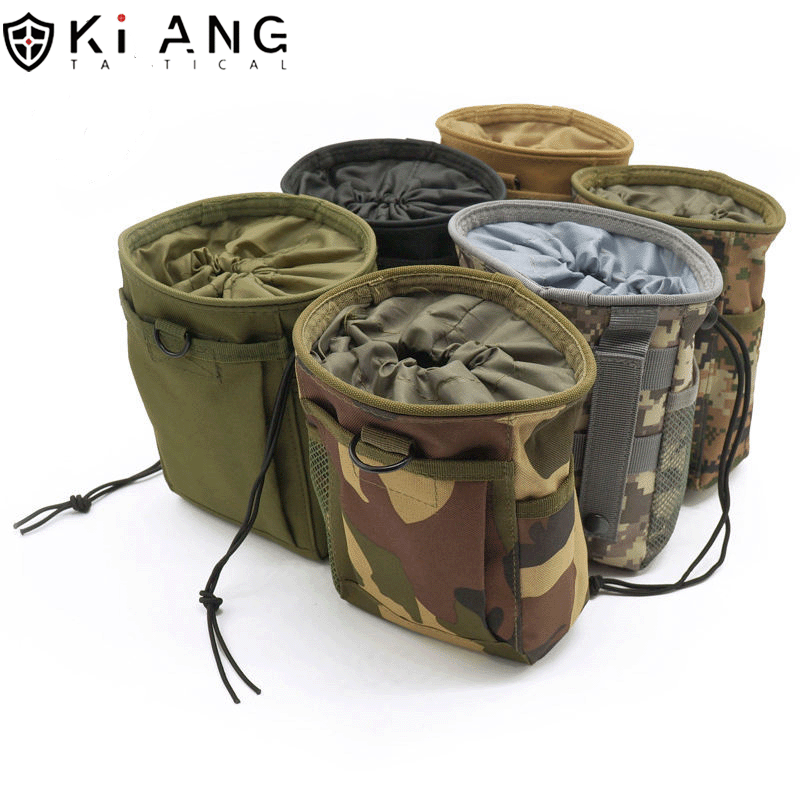 New Tactical Hunting MOLLE Drawstring Magazine Dump Pouch Adjustable Belt Waterproof Fanny Hip Holster Bag