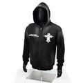 TOPSHOW Custom Black Cotton French Terry Vintage Zip up Acid Wash Embroidered Heavyweight Streetwear Hoodies & Sweatshirts Men