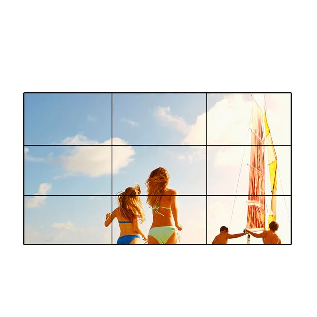 46" 55" 65 Inch 2k 4k Lcd Video Wall Monitor 2X2 3X3 Digital Signage Big Screen Wall Mount or Floorstanding Indoor Splice Screen