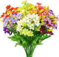 UV Resistant Artificial Silk Daisy Flowers Indoor and Outdoor Faux Plastic Grave and Garden Flowers for Thanksgiving Graduation