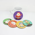 Personalized Printed Wood 100mm Round Coasters Sublimation MDF Coaster