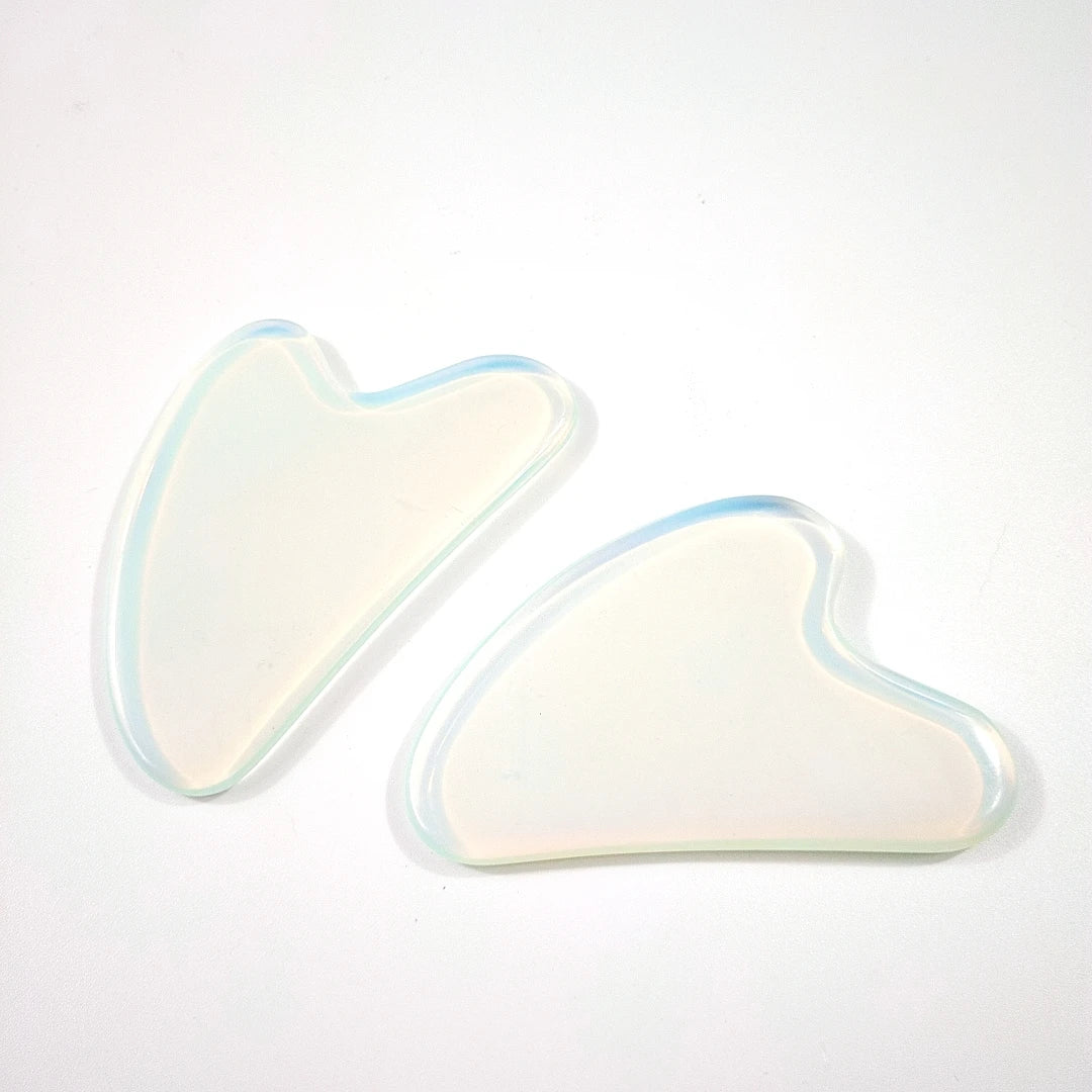 HY Wholesale opalite private label heart jade gua sha