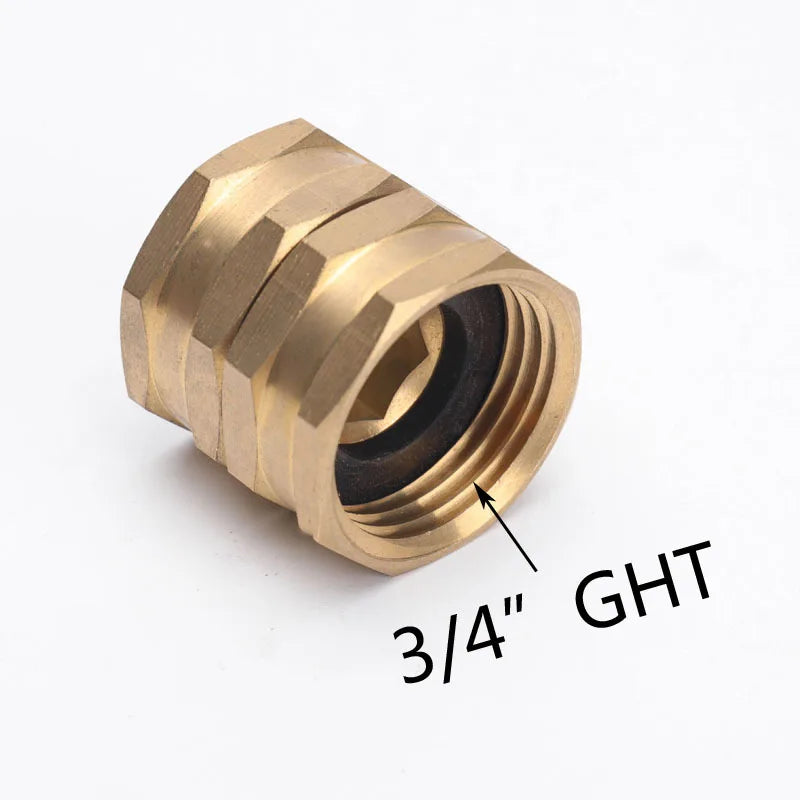 GHT3/4 Bidirectional Inner Teeth Movable Joint Brass Rotary Connection Inner Teeth Loose Garden Hose Adapter