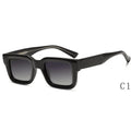 Private Label UV Protection Shades Colorful Lens Sun Glasses Square New Bulk Square Plastic Thick Frames Polarized Sunglasses