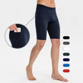 Men's Casual Fitness Shorts High Elasticity Quick Dry Compression Leggings for Sport Training & Running Mid Waist Tights
