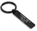 GT Hot Selling Stainless Steel Key Ring Wholesale Metal Key Rings Custom Logo Drive Safe I Need You Here With Me Key Rings